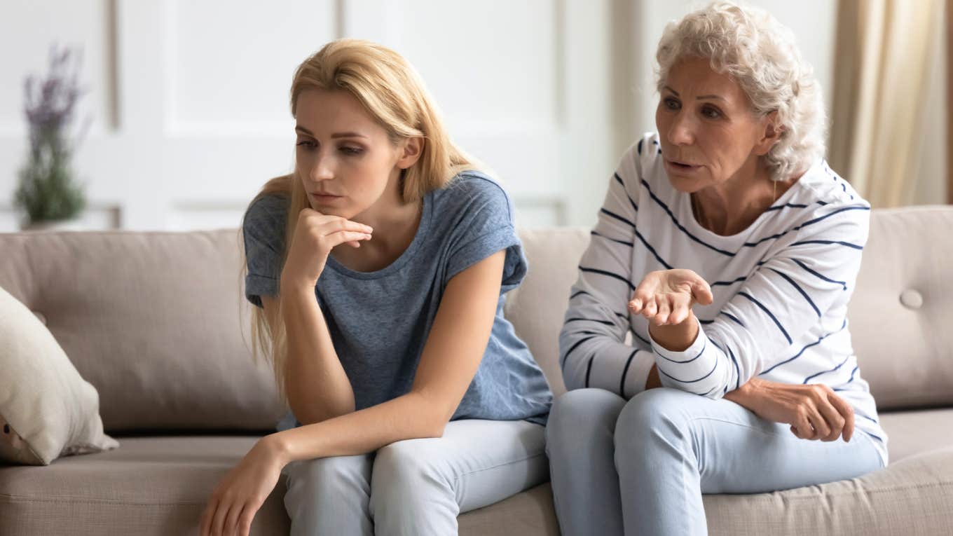 Behaviors Parents Whose Adult Kids Avoid Them Usually Exhibit unhappy parent talking to disconnected adult daughter