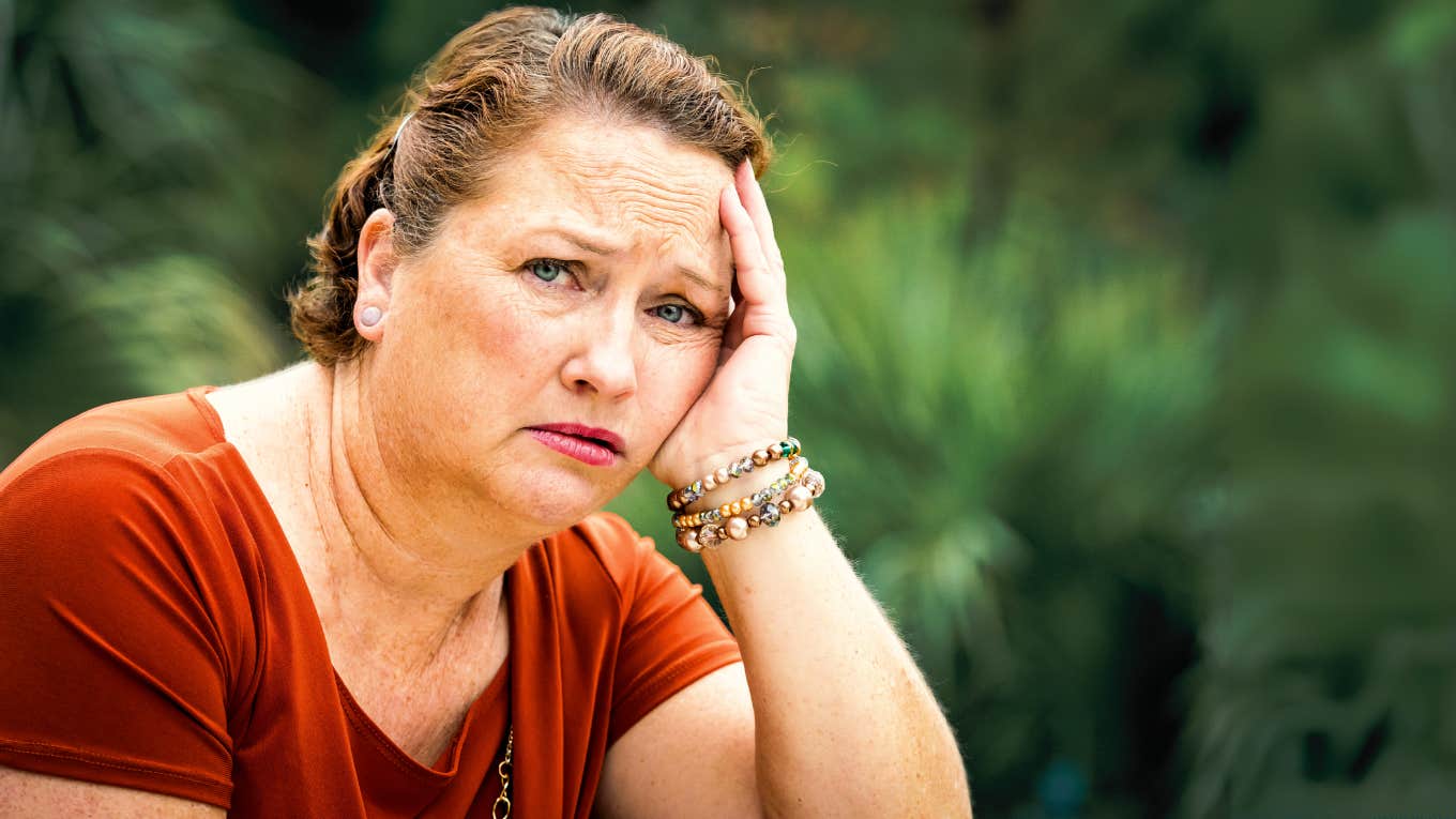 The Disturbingly Common Reason So Many Adult Children Are Choosing To Become Estranged From Their Parents Mature woman in her 60's who made the tough decision to become estranged from her mother