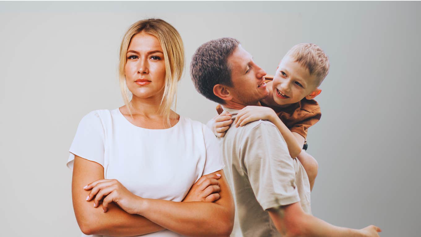 Effective Ways To Deal With An Impossible Ex (When You've Tried Absolutely Everything) Woman dealing with a toxic ex, during custody exchange