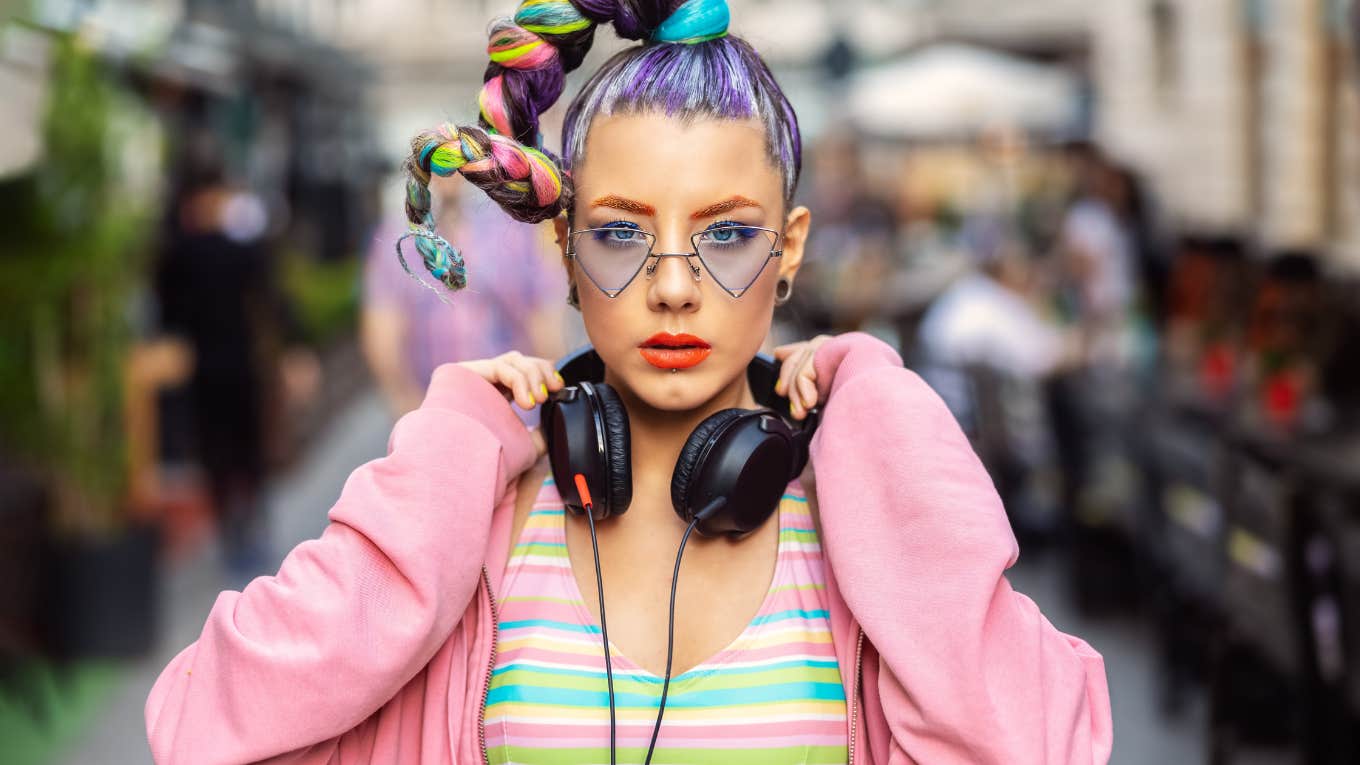 Old-Fashioned Gen X Values That People In Younger Generations Seem To Have Lost Gen Z young woman who lost Gen X values