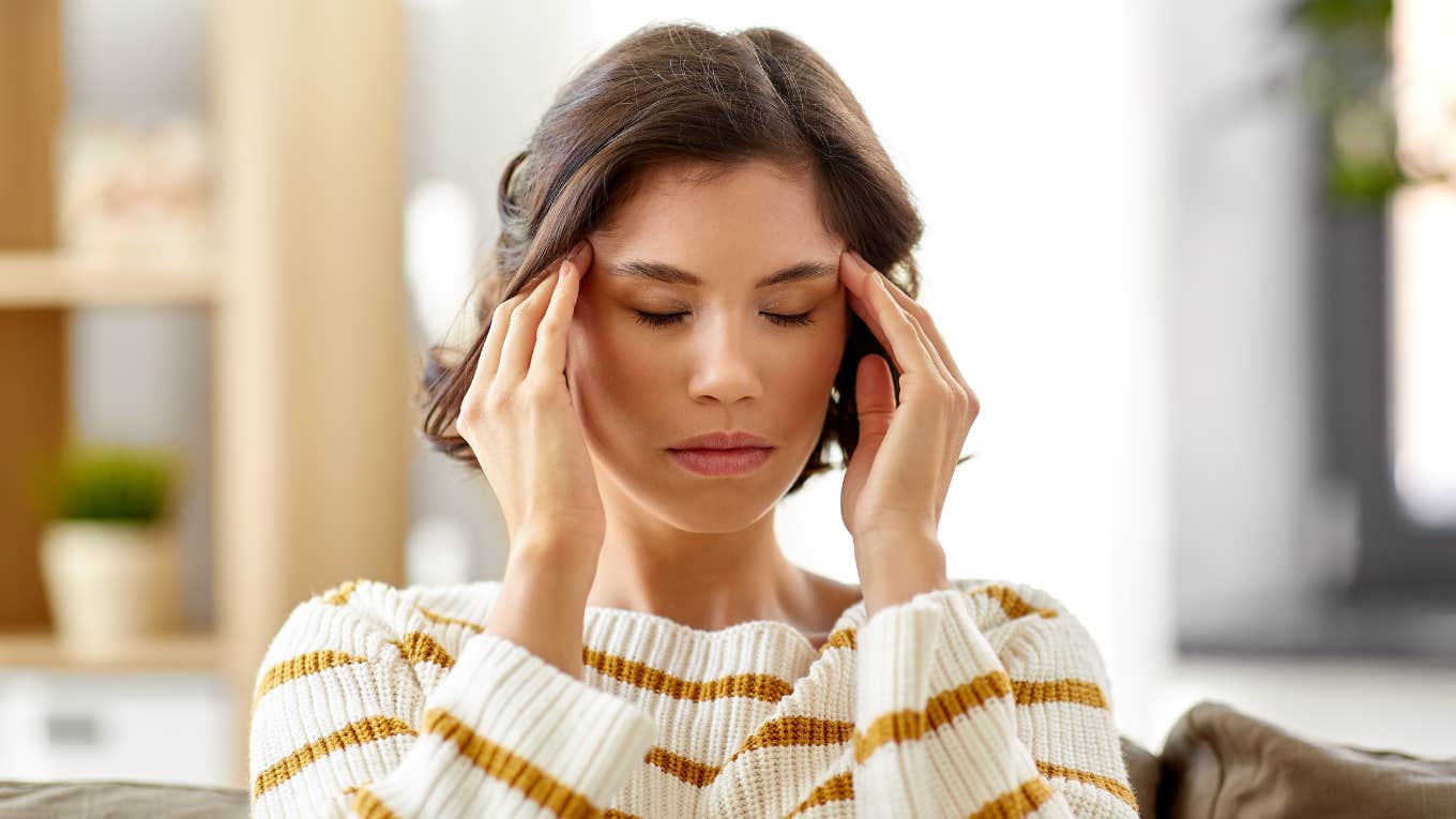 Habits That Will Always Keep You Miserable, According To Psychology Woman has habits that will always keep her miserable.