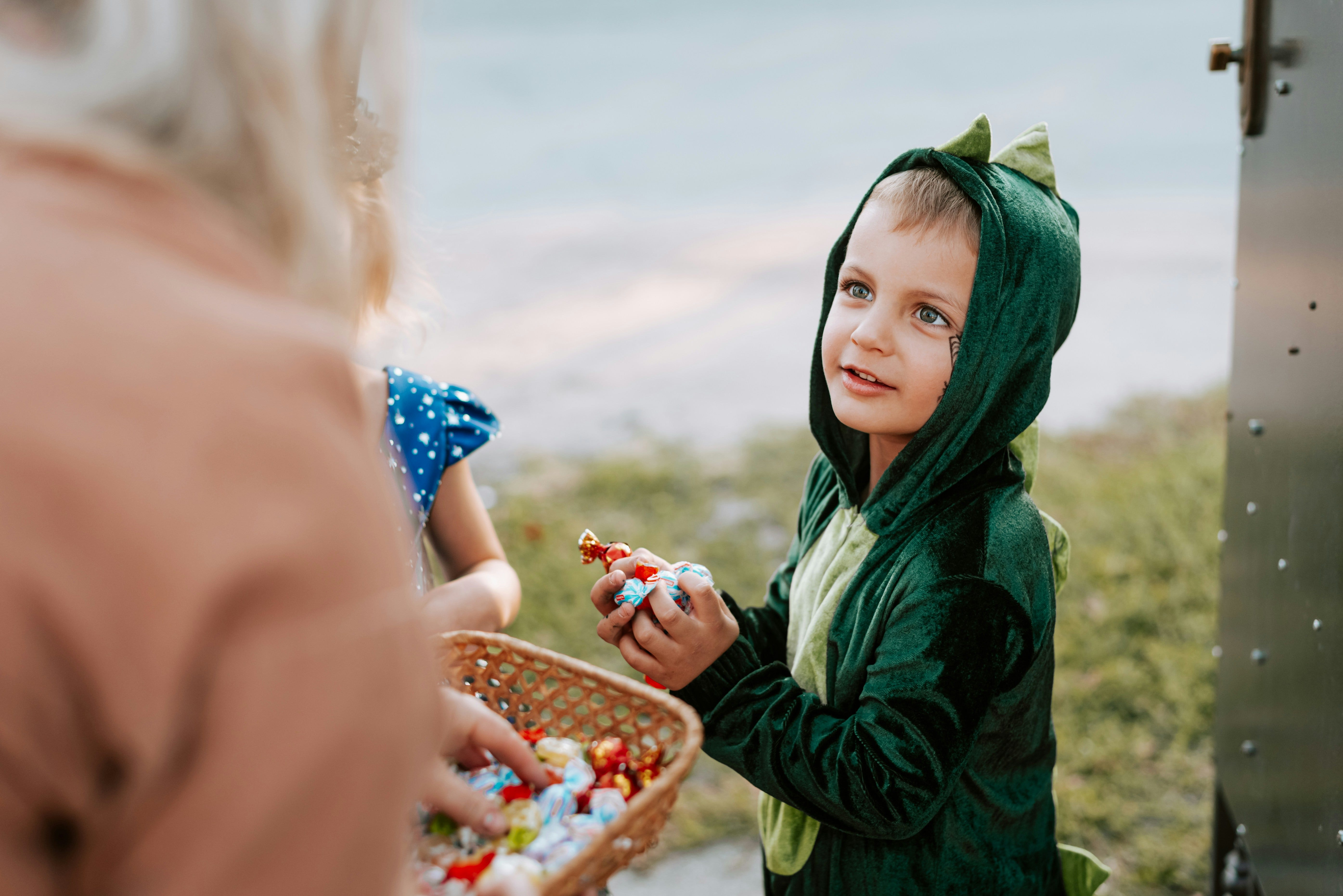 What Your Child Does With Their Halloween Candy Can Predict Their Future Success Child on halloween getting candy