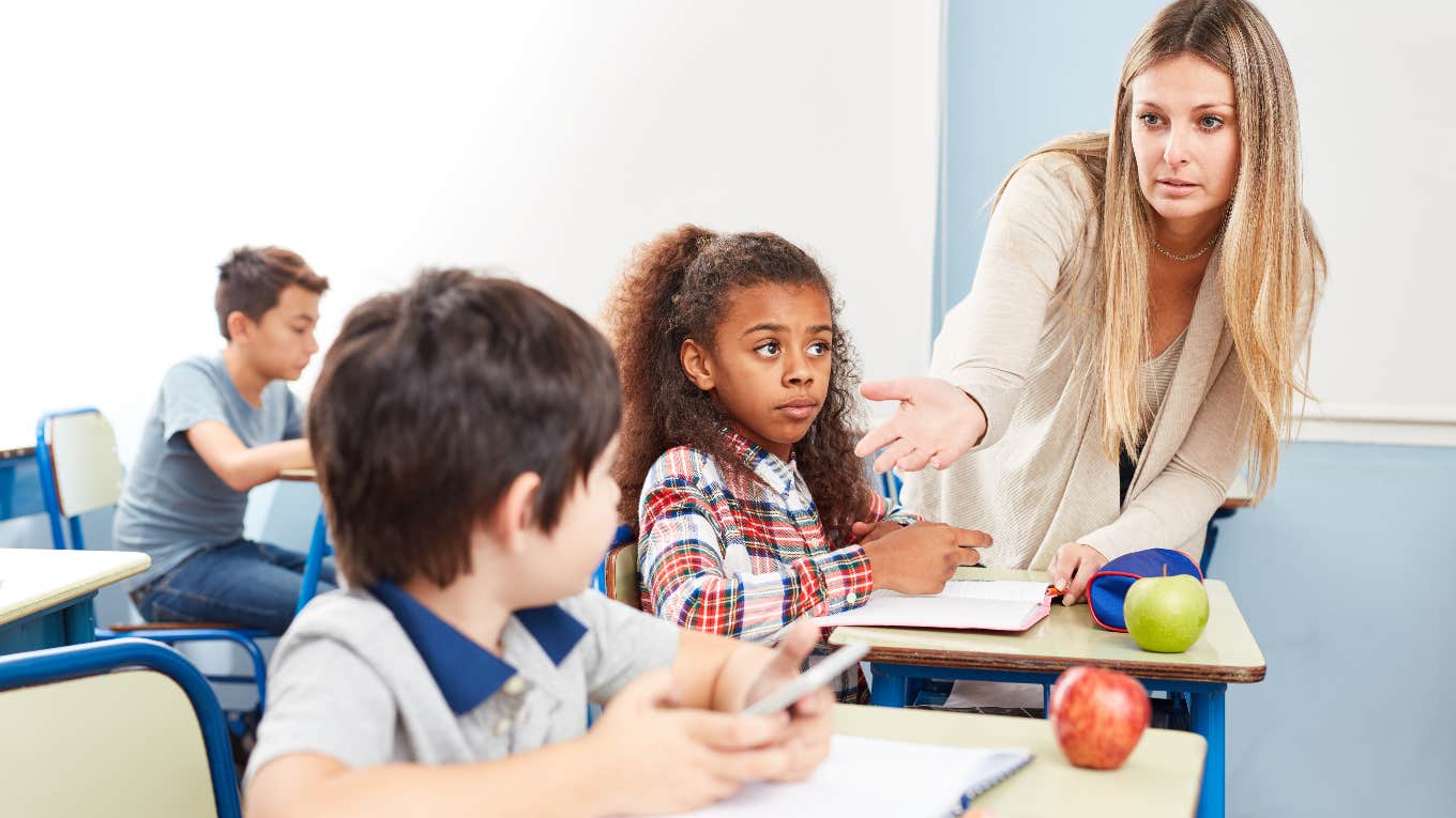 Parents Threaten Teacher With Legal Action For Taking Their Son’s Phone Away In Class Teacher taking student's phone away in class