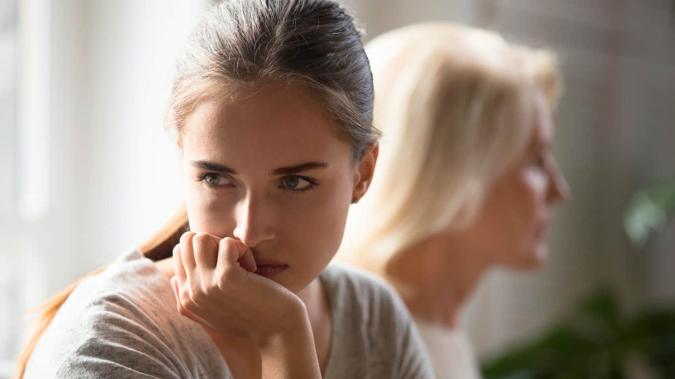 Reasons Adult Children Sever Ties With Their Parents upset woman estranged from mother