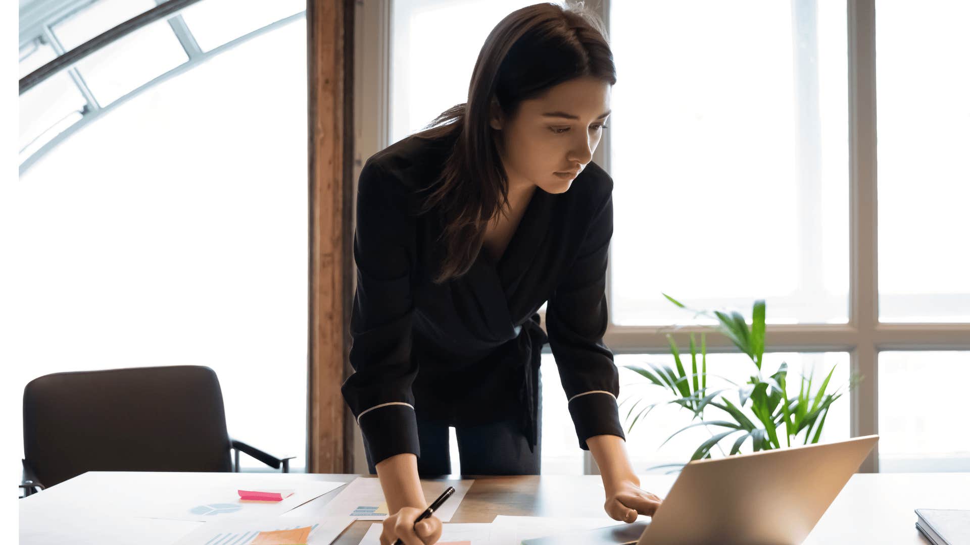 woman at work