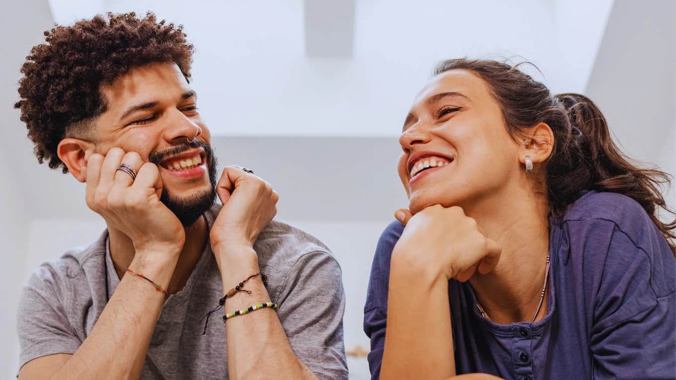 Early Signs A Man Has True Husband Potential, According To Psychology Couple displays the signs of true love-at-first-sight.
