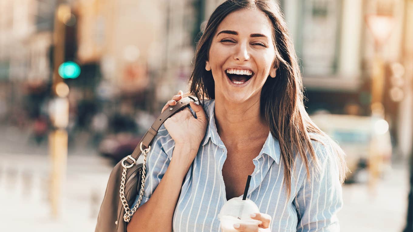 Daily Habits Of People Who Genuinely Feel Good About Themselves Woman has daily habits that makes her feel good about herself.