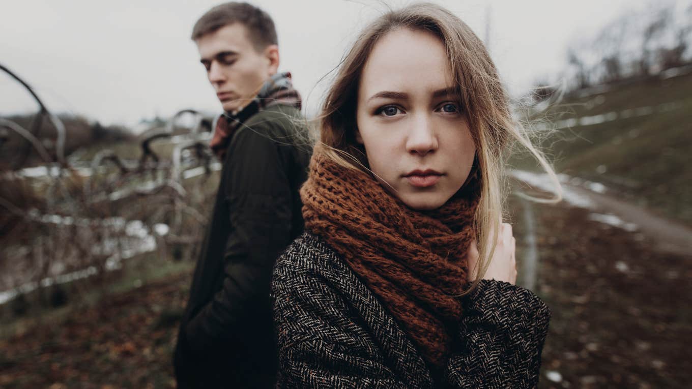 Signs You Might Be An ‘Echoist’ — The Polar Opposite Of A Narcissist stylish hipster couple posing in windy autumn park
