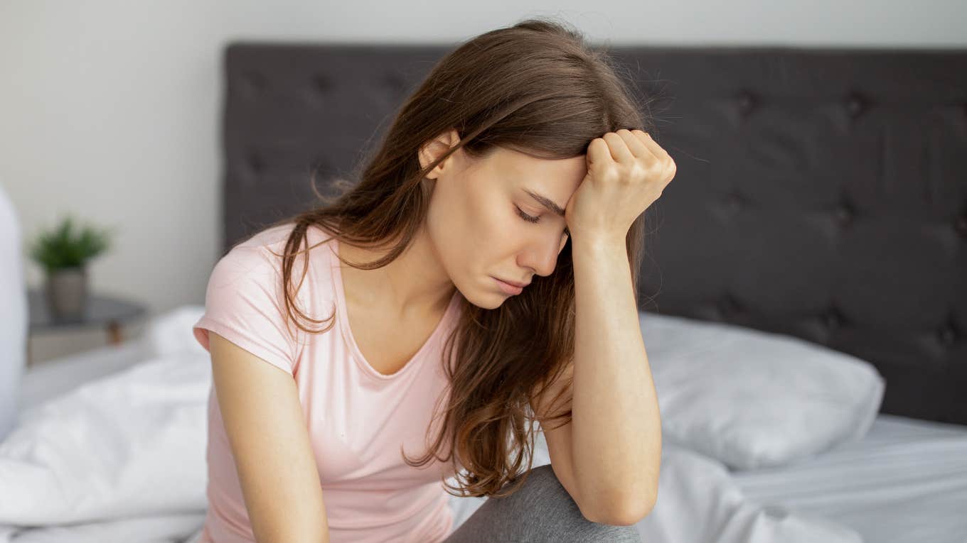 Subtle Signs He's Not The One, Even If Your Heart Says He Is Woman realizes the subtle signs her man in not the one despite trying to listen to her heart.