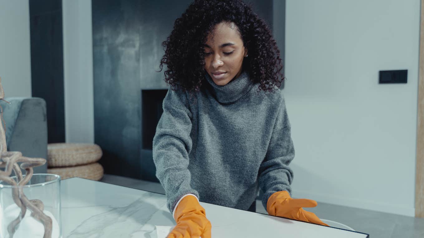 Women Who Always Take On These Chores Are Likely Not In An Equal Relationship Woman always takes on chores and is not an equal in her relationship.