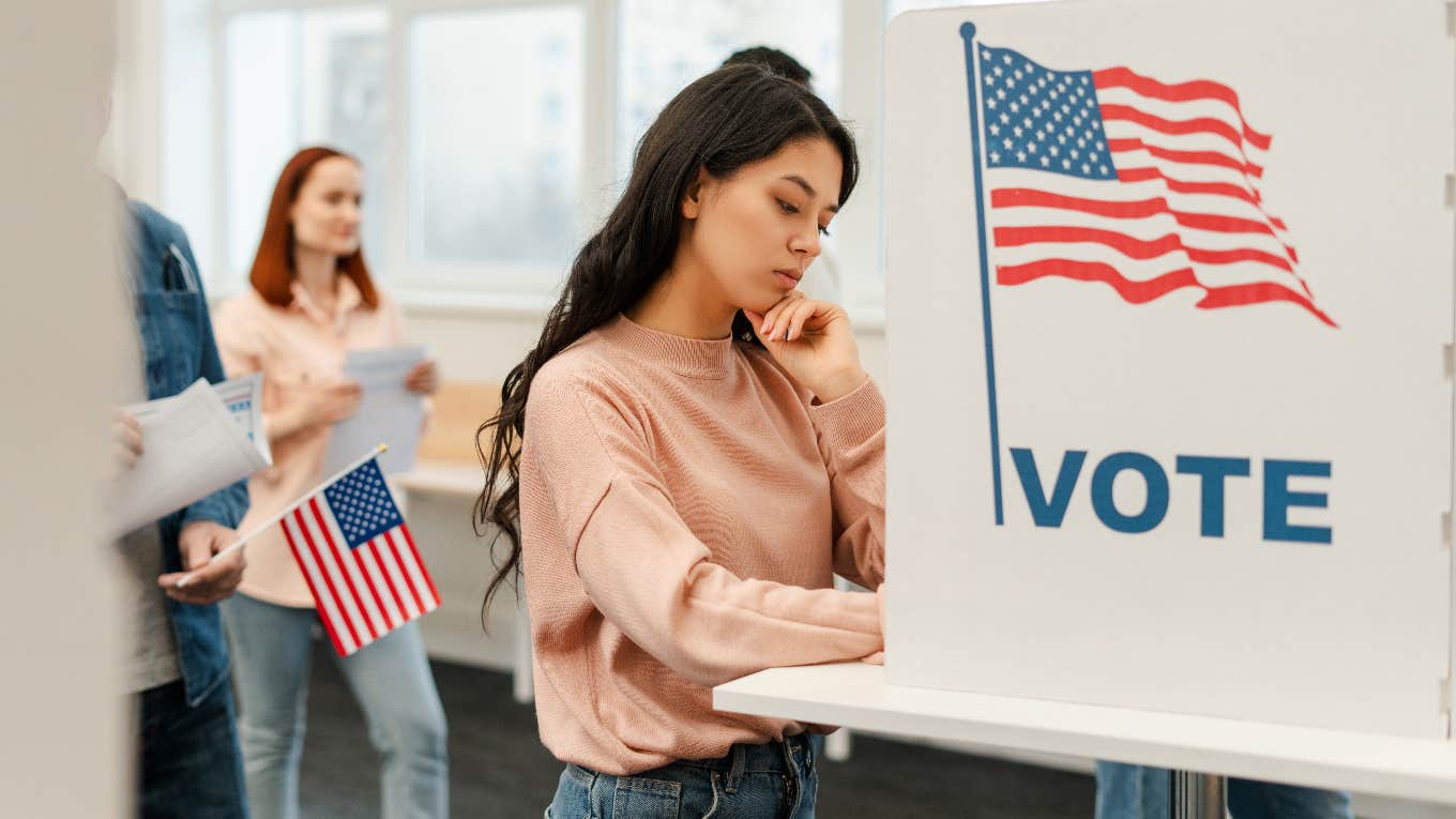 Worker's Bosses Threatening Layoffs If The Election Does Not Go Their Way Worker voting in presidential election