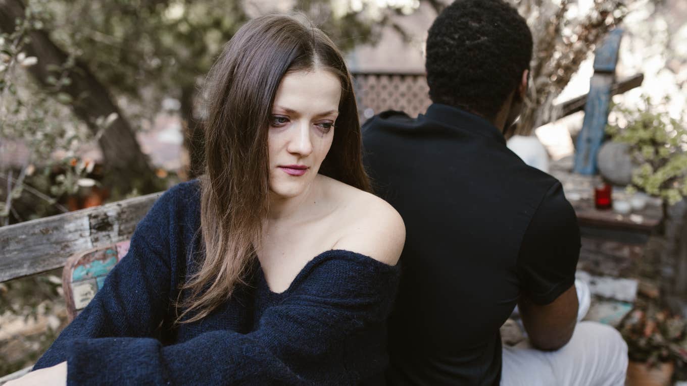 Phrases People Only Use When They're Trying To Control You Woman realizes man is using phrases to try and control her.