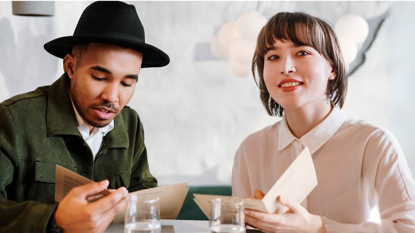 Places To Meet A Man With A High IQ Impressed woman meeting a man with high IQ.