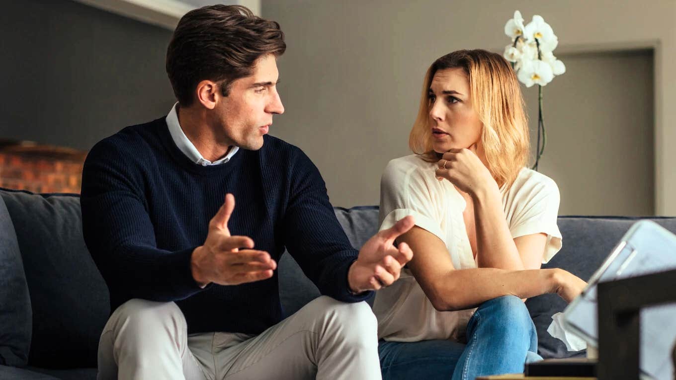 Most Common Reasons Men And Women Don't Get Each Other, According To Psychology Man and woman looking at each other puzzled, not understanding each other.