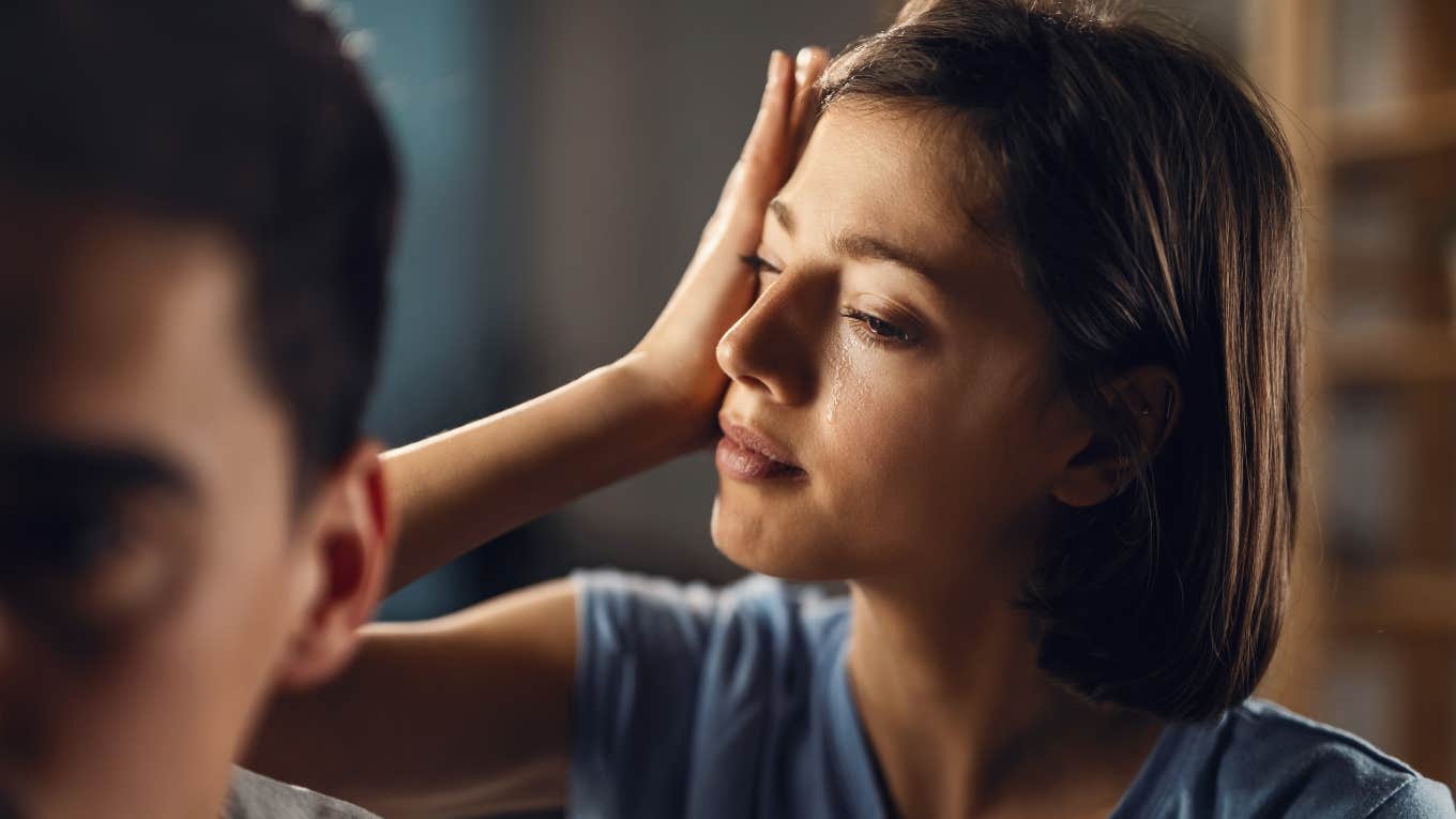 Subtle Signs Of A Duplicitious Spouse Who's Deep Into An Emotional Affair, According To Psychology Woman knows the subtle signs her spouse is having and emotional affair.