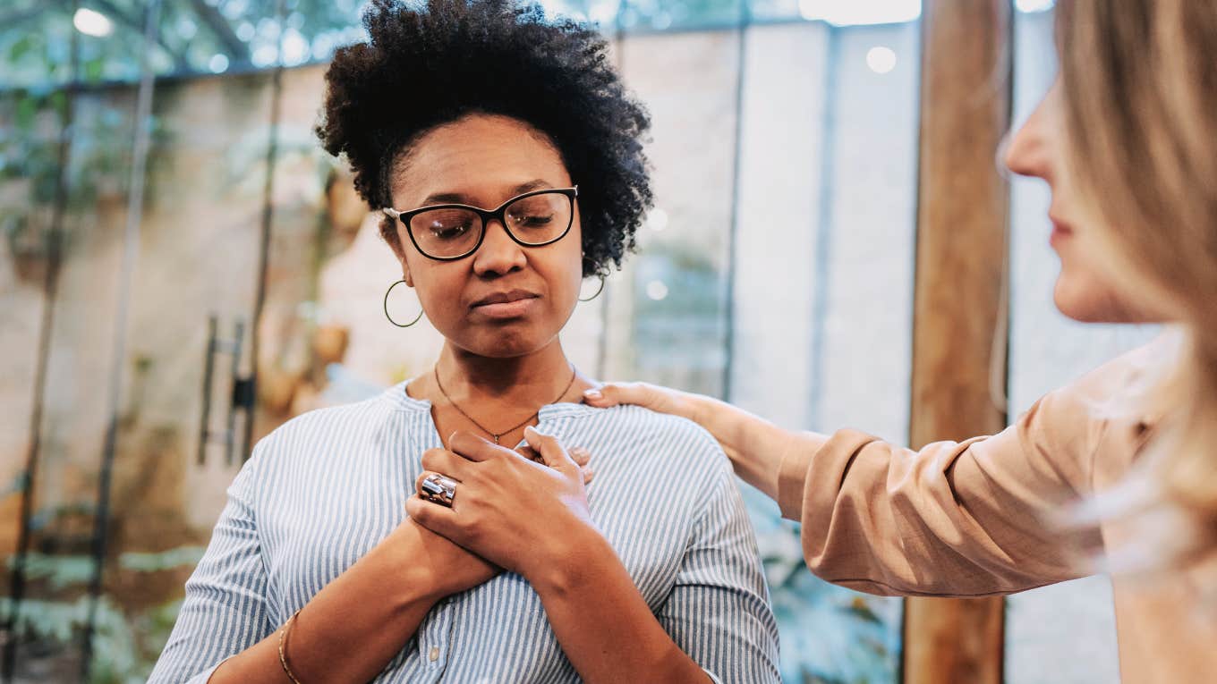 Struggles Only The Most Emotionally Intelligent People Understand Emotionally intelligent sympathetic woman feeling for others deeply.