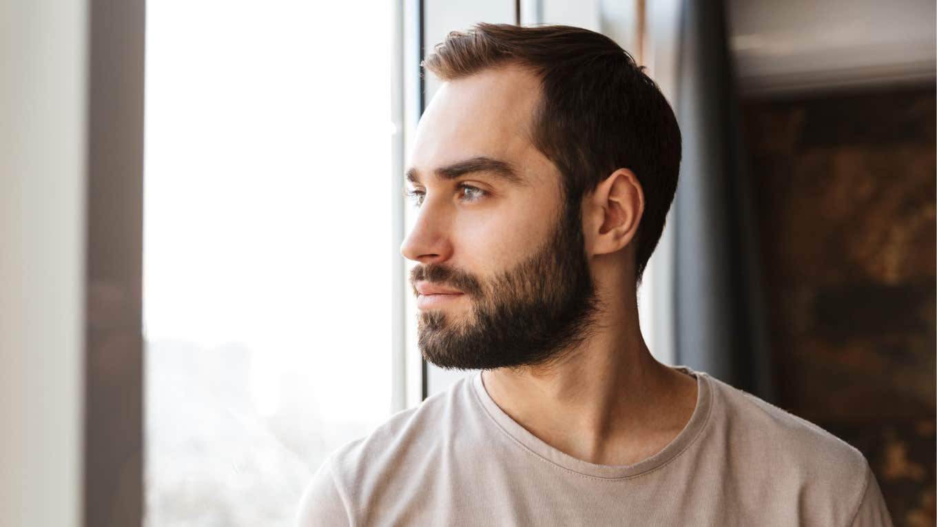 Therapist Reveals Signs You Were Raised By A Misattuned Helicopter Parent man struggling in adulthood after being raised by misattuned helicopter parents
