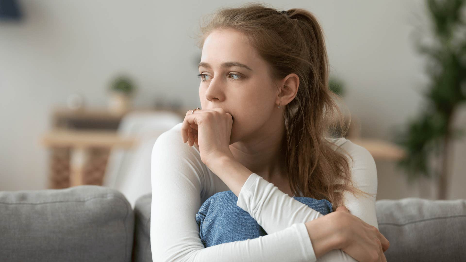 concerned woman