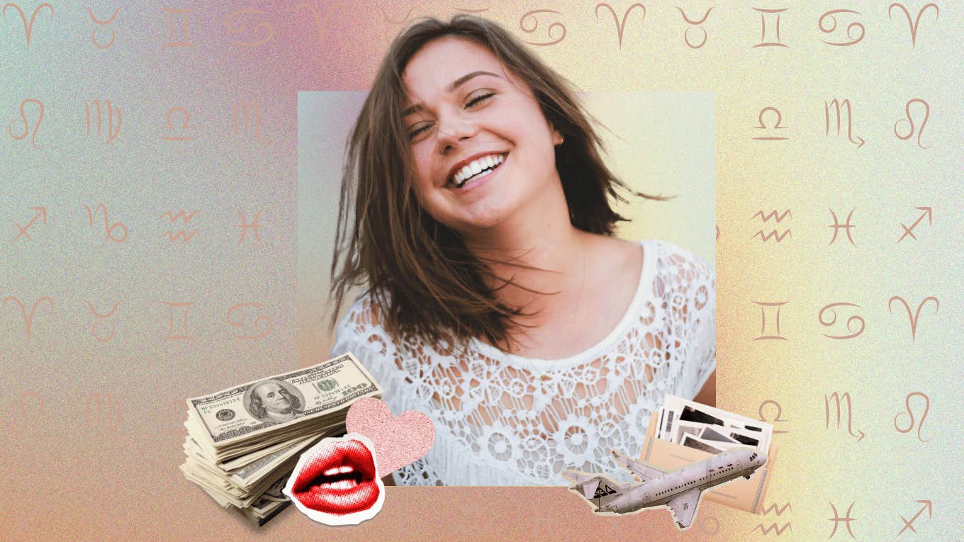 Zodiac Signs Attract Abundance Throughout All Of January 2025 smiling woman zodiac signs attracting abundance january 2025