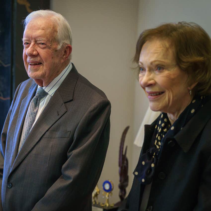 Jimmy and Rosalynn Carter at The Carter Center in Atlanta, GA