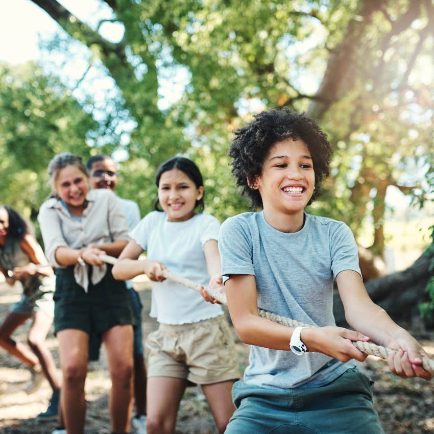 Kids at sleep away camp
