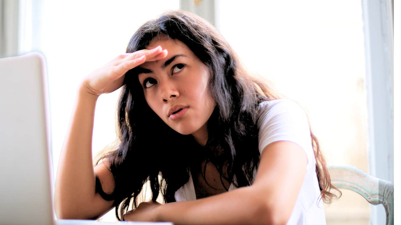Psychology Says If A Man Does These Things, He's A Low-Key Control Freak Woman in a relationship with a low-key control freak