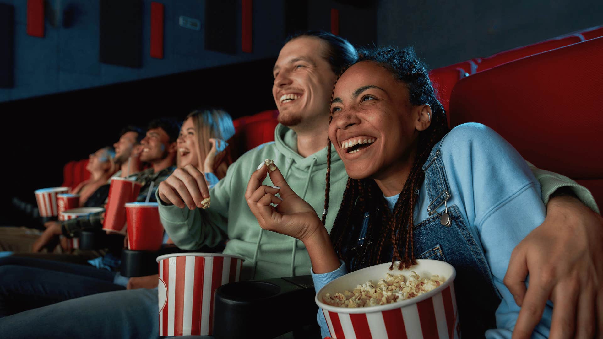 couple at movie theatre
