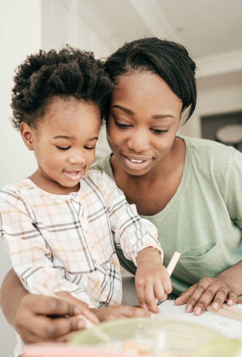 A parent doing a great job raising their child because she let her daughter teach her