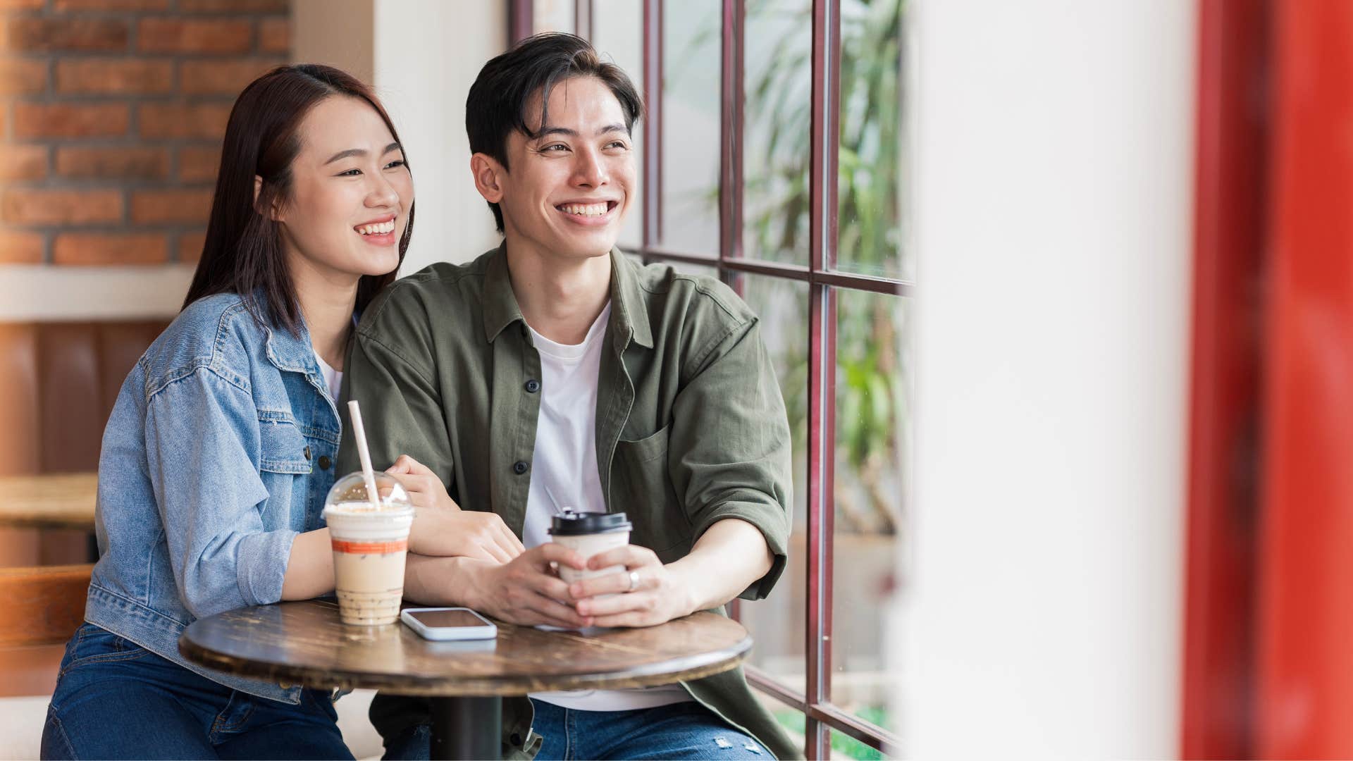 couple feeling grateful and appreciative that they are together