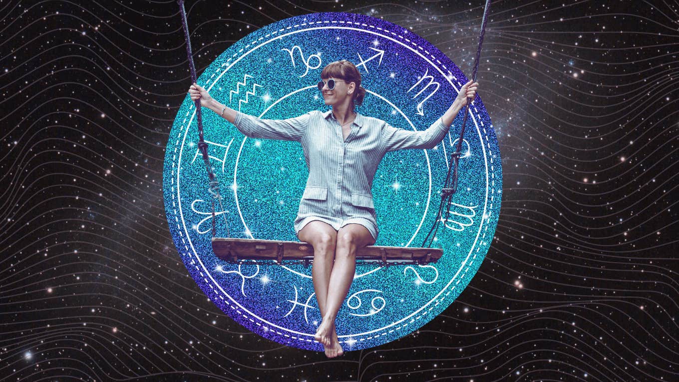 Weekly Horoscope February 17 - 23, 2025 woman swinging zodiac signs weekly horoscope february 17-23, 2025