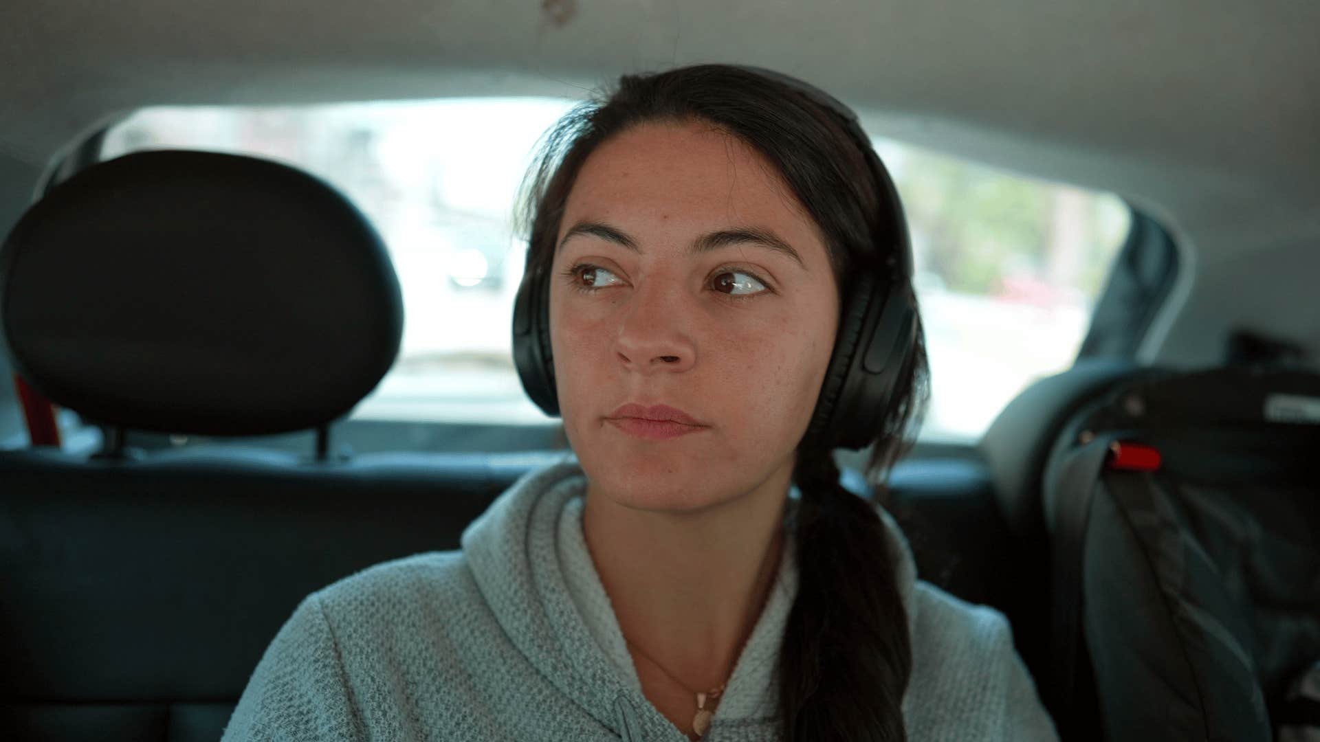 woman struggling background distractions things horrify people adhd
