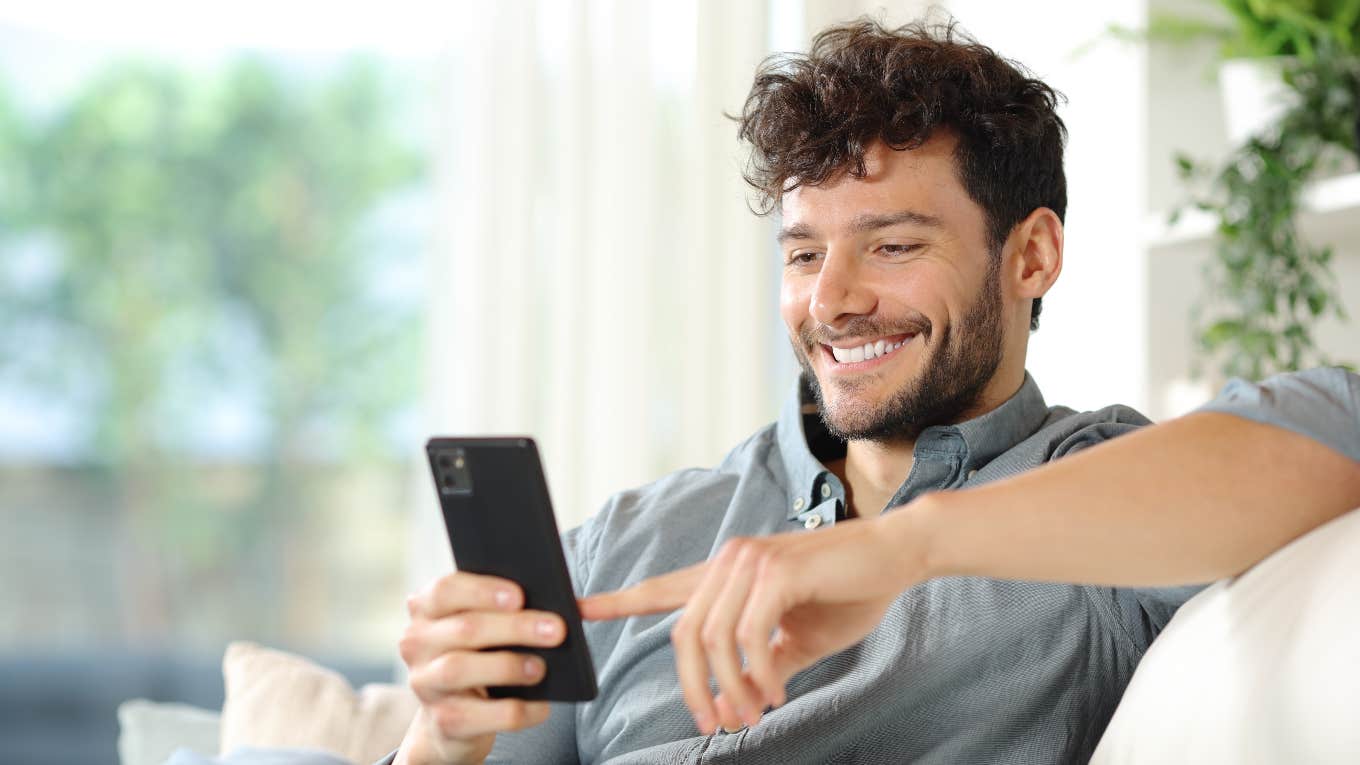 man who relies on AI to get through life