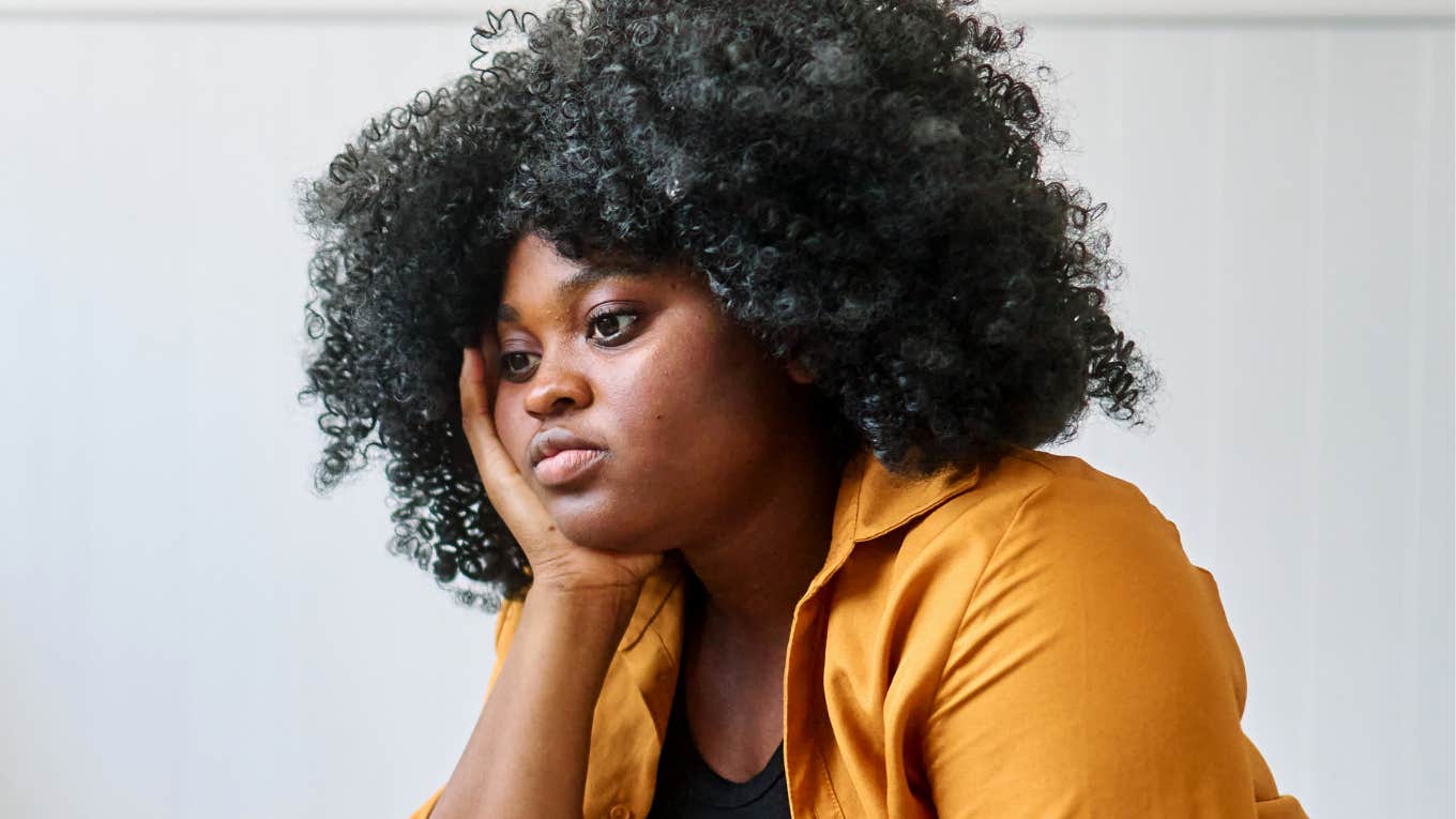 Behaviors That Seem Rude But Are Actually Signs Of A Very Nervous Person nervous woman looking stressed