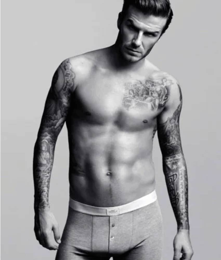 David Beckham celebrity men big penis