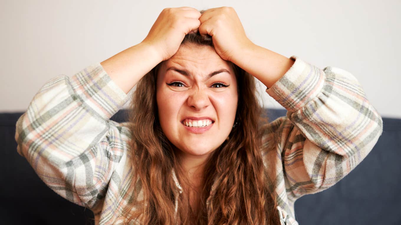 Woman complaining about husband in couples therapy.
