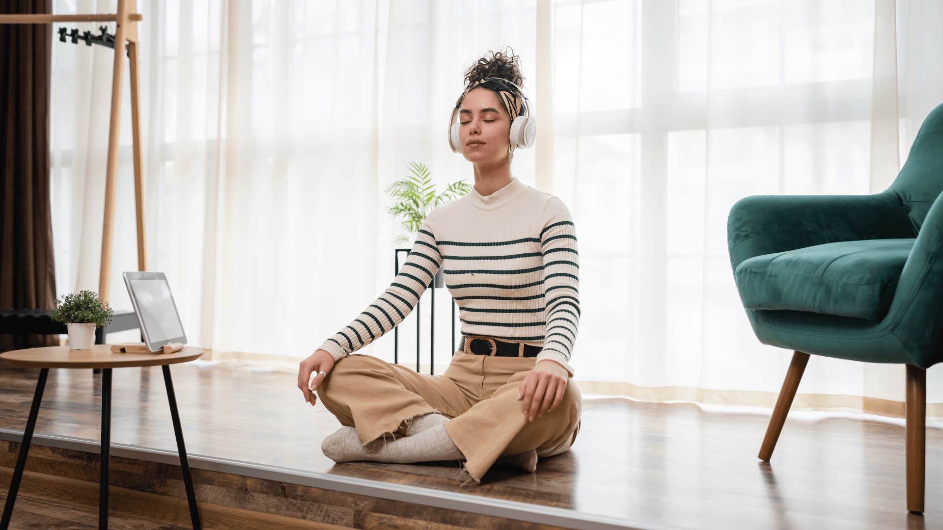 woman relaxing living her best life