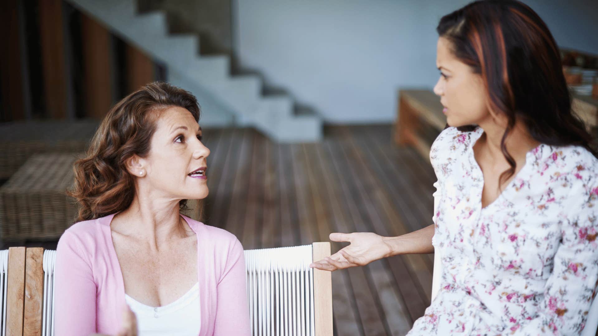 mother yelling at daughter