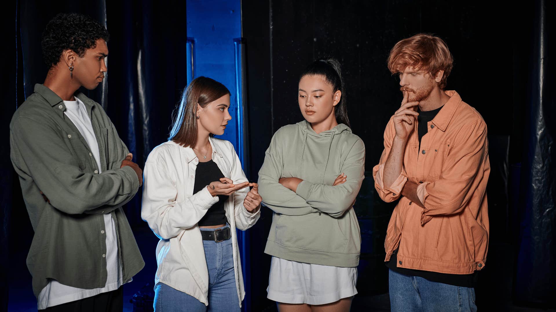 group of friends deciding on their plan