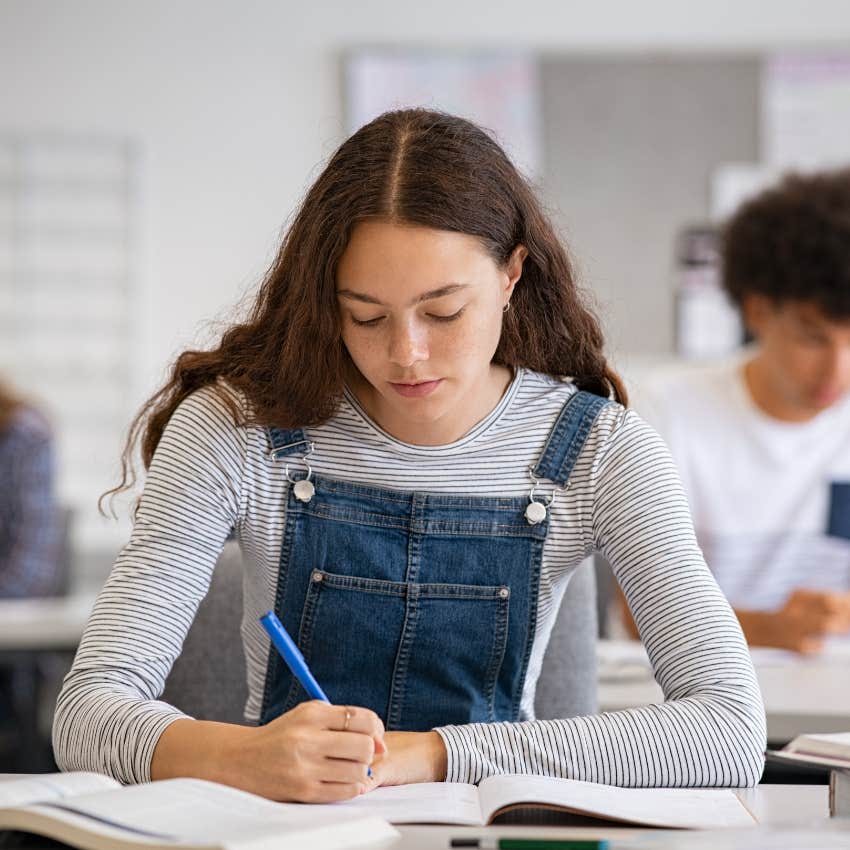 girl who was a broke Gen X kid at school