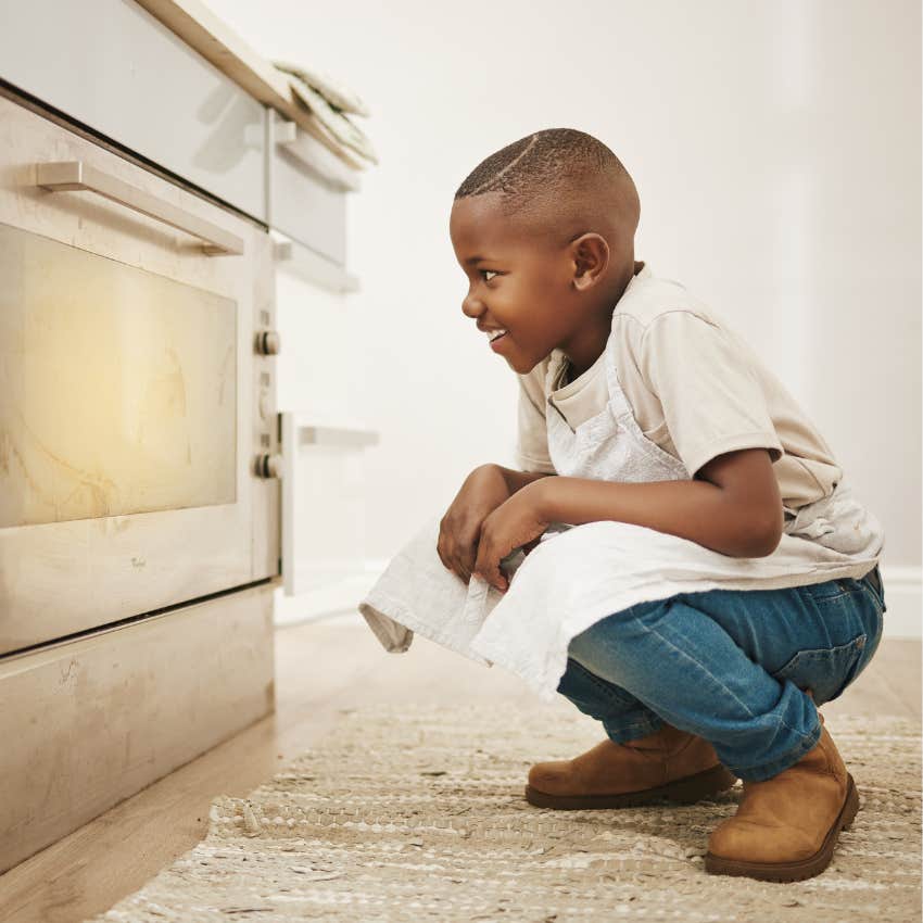 child who has a gen-x benignly neglectful parent cooking for himself