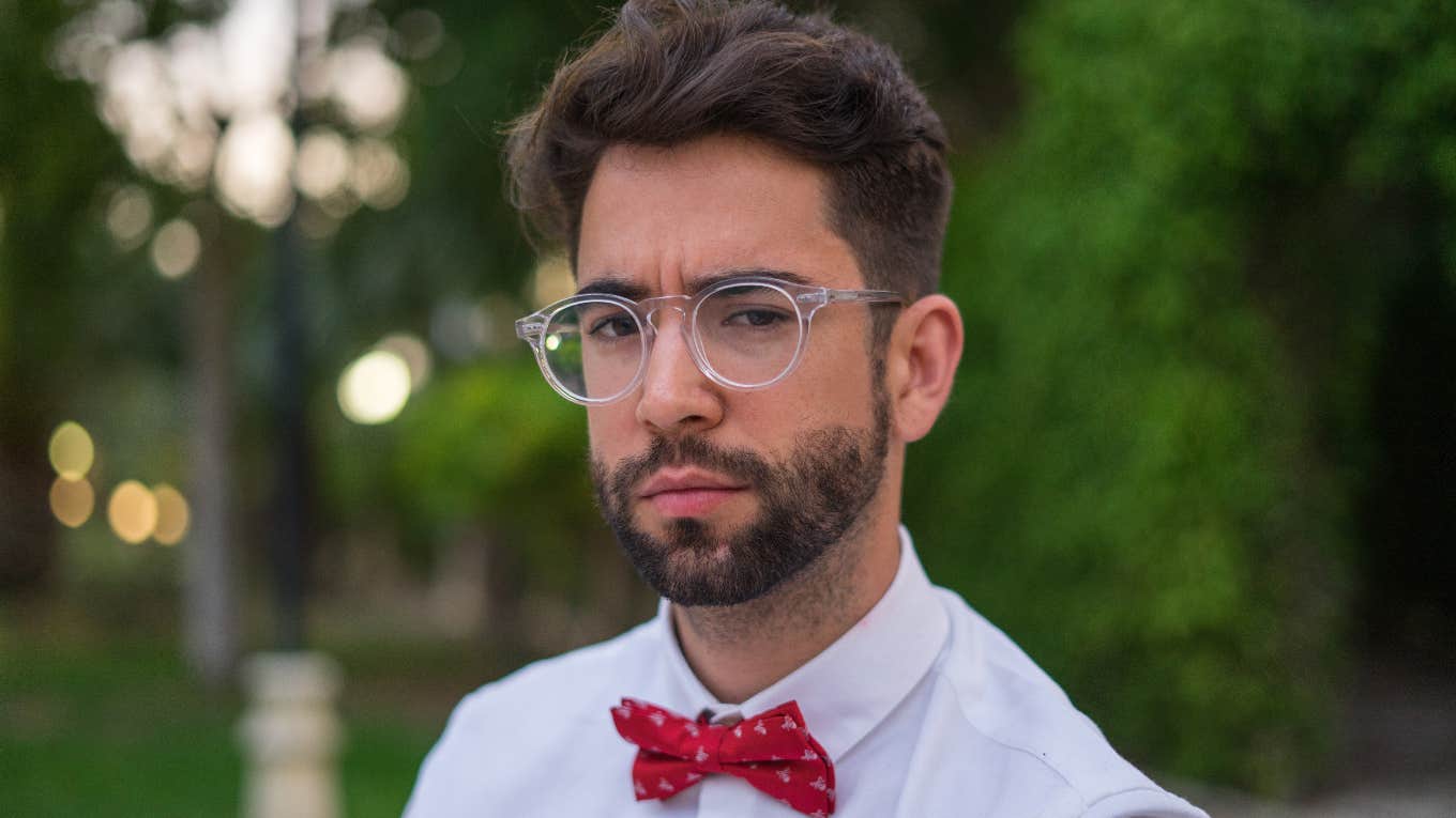 Man Cut From His Sister's Wedding Party For Not 'Fitting The Aesthetic' Man sad that he was cut from his sister's wedding party