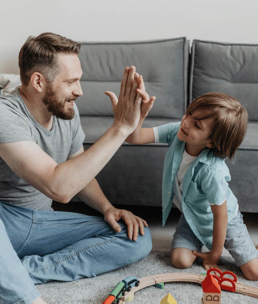 man who was invited to special person day with his friend's son