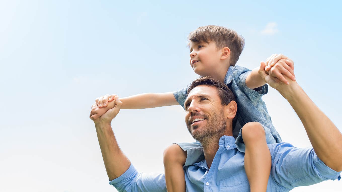 man who was invited to special person day with his friend's son