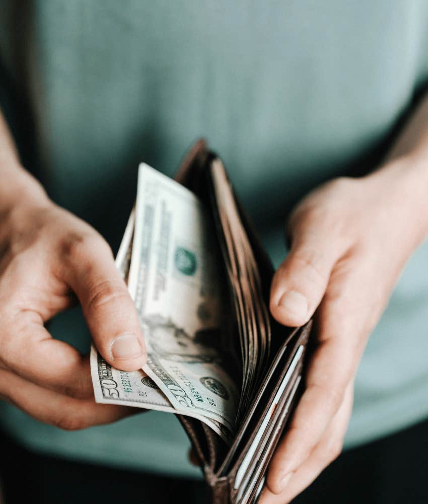 man with money who should feel lucky to be rich