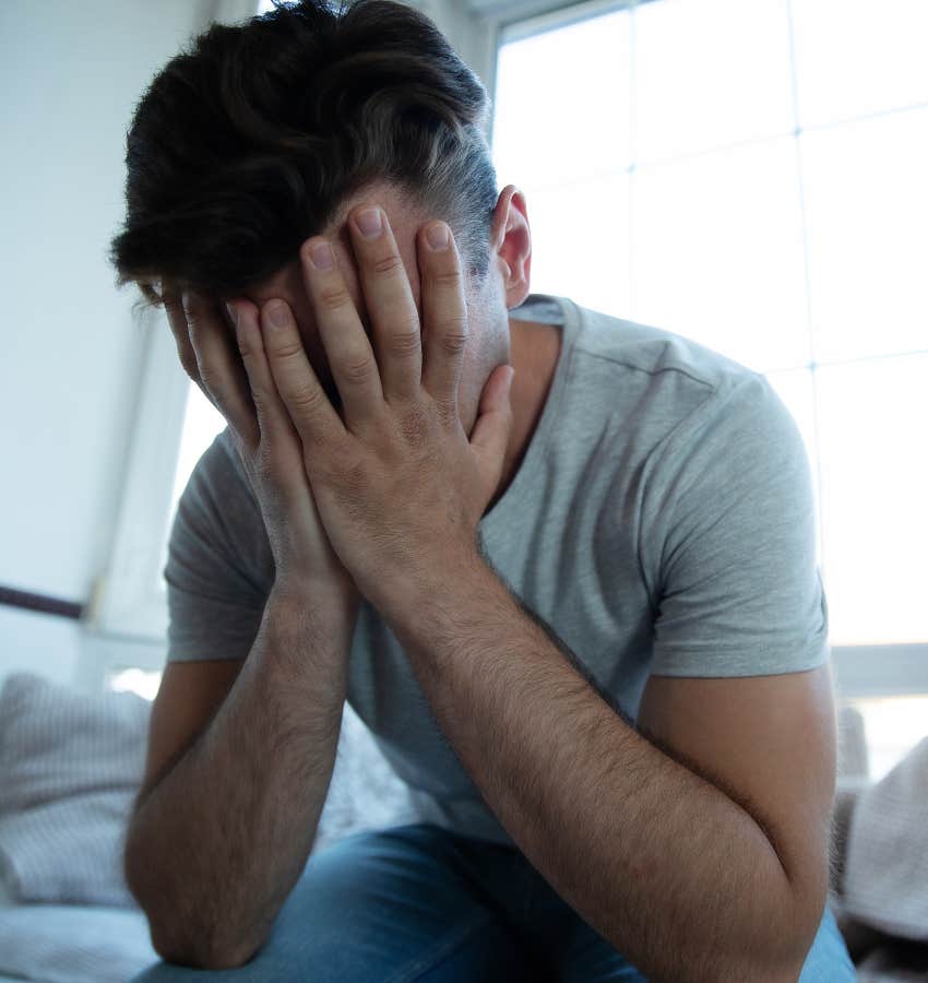 A man who thinks he's depressed but can't name what he's feeling
