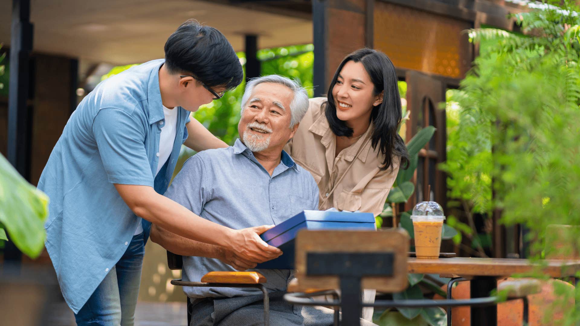 couple with parents as marriage tip