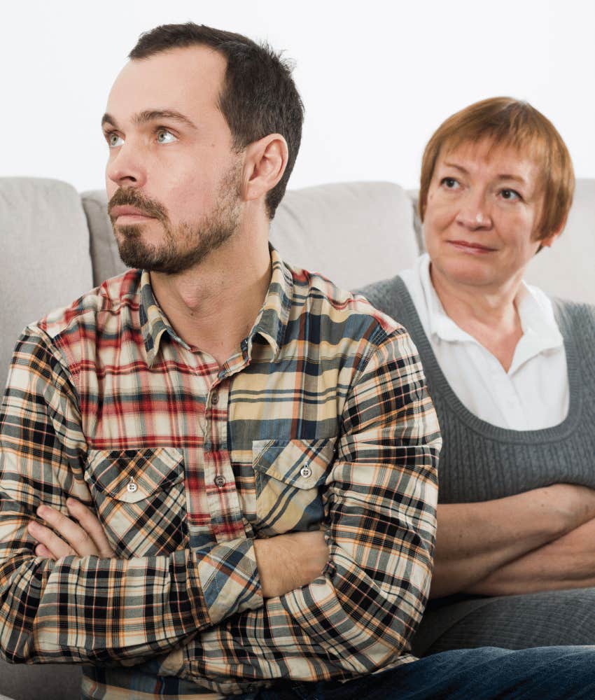 Adult son pressured by mother to withdraw from good marriage