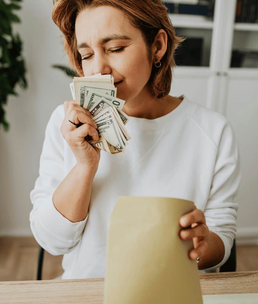 woman small paycheck money problems penny pinching wont fix