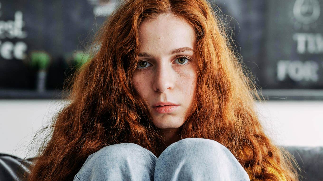 Woman with no close friends. 