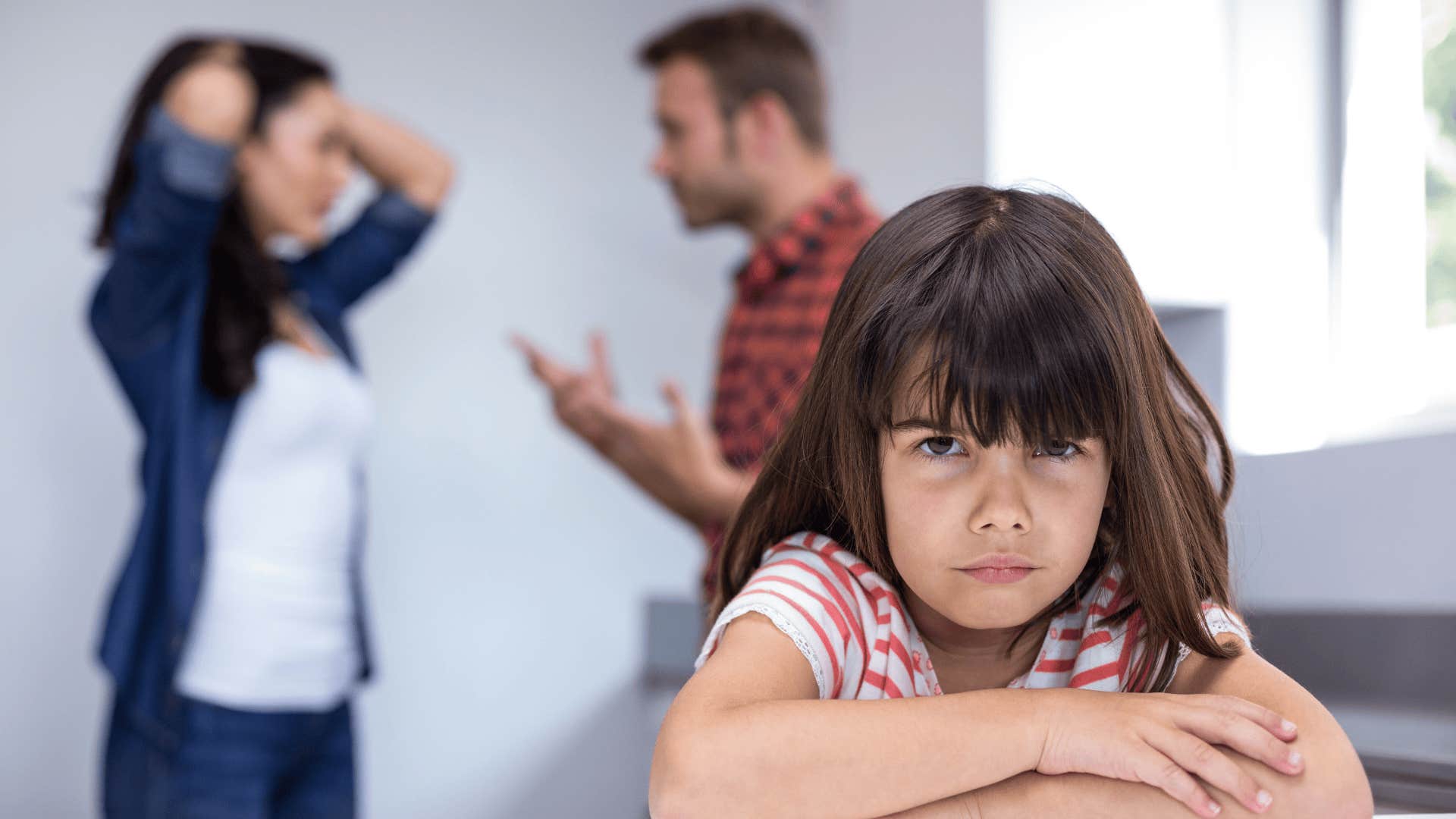 young girl fulfilling role of the throwaway in a narcissistic family